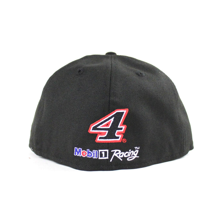 Pegasus Mobil 1 Kevin Harvick NASCAR New Era 59Fifty Fitted Hat (Black Red Gray Under Brim)