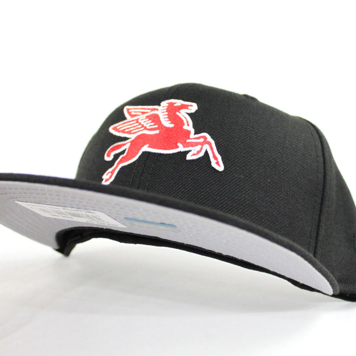 Pegasus Mobil 1 Kevin Harvick NASCAR New Era 59Fifty Fitted Hat (Black Red Gray Under Brim)