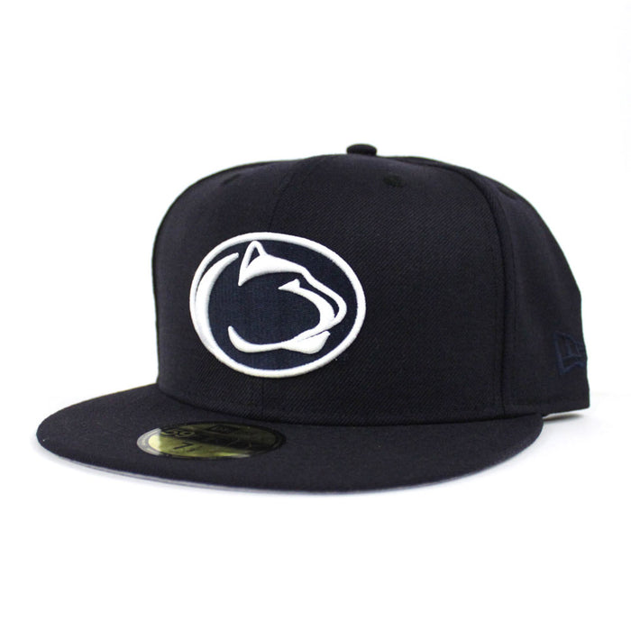 Pennsylvania State University New Era 59FIFTY Fitted Hat (Penn State NCAA Gray Under Brim)