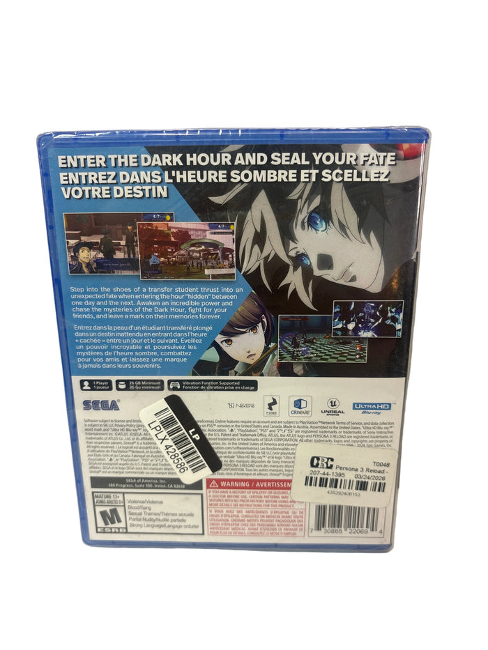 Persona 3 Reload - PlayStation 5 *New Sealed