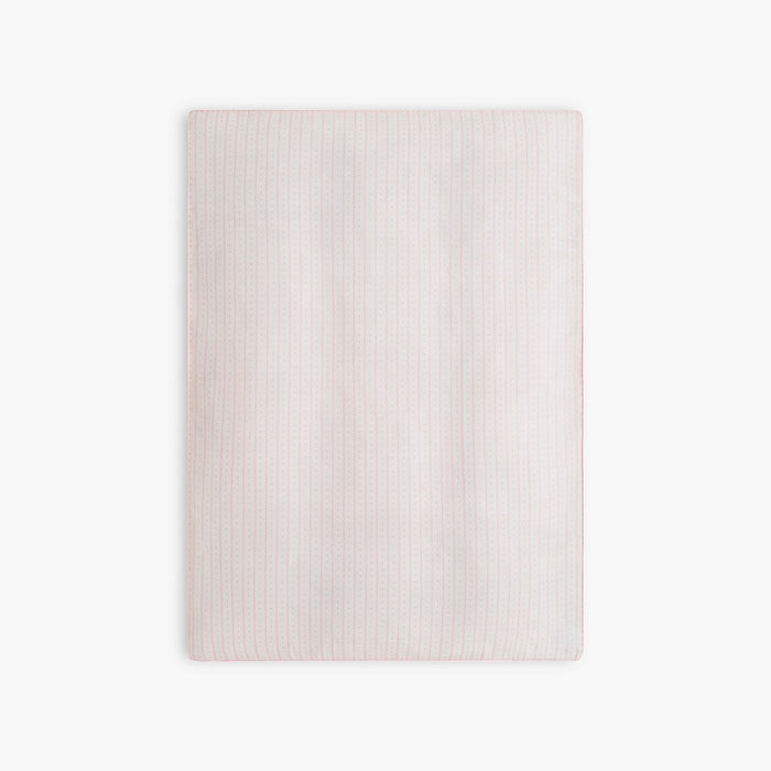 Petal Scallops Baby Duvet in Pink laid flat