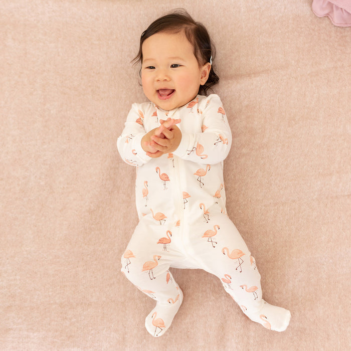 Petit Lem Flamingo Print Sleeper