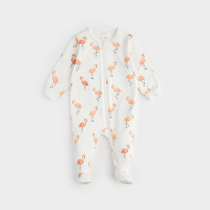 Petit Lem Flamingo Print Sleeper