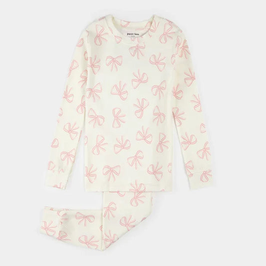 Petit Lem Pajama Set in Bows
