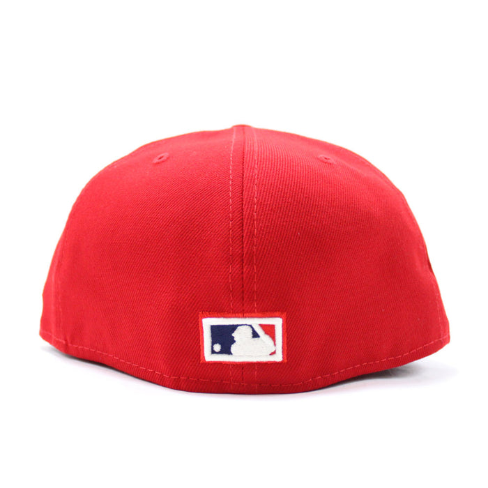 Philadelphia Phillies 100TH Anniversary 59Fifty New Era Fitted Cap (Glow in the Dark Logo Red Grey Under Brim)