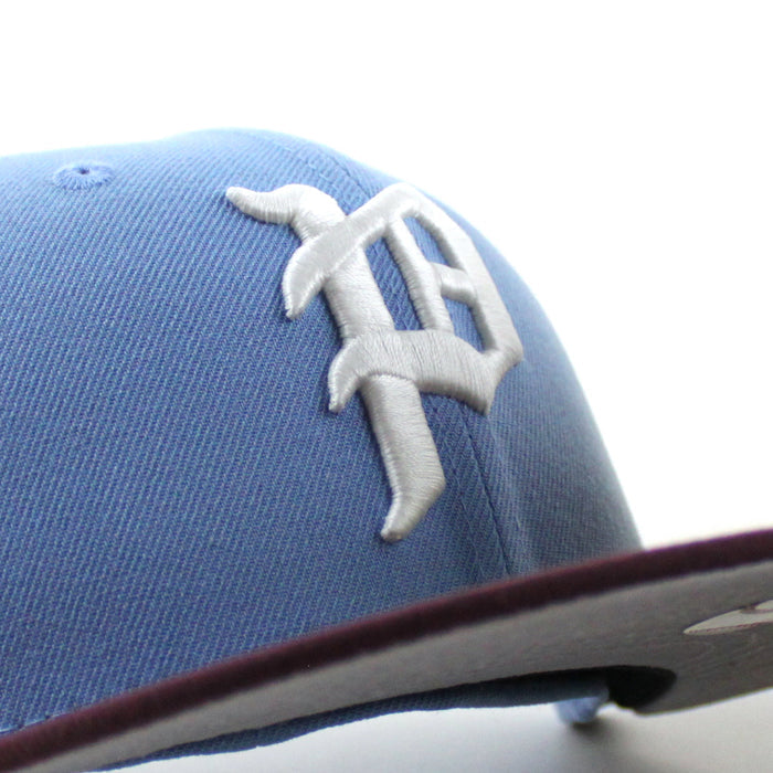 Philadelphia Phillies 1996 All Star Game 59Fifty New Era Fitted Hat (Sky Blue Maroon Gray Under Brim)