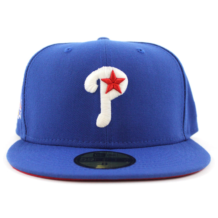 Philadelphia Phillies 1996 All-Star Game 59Fifty New Era Fitted Hats (GITD Blue Red Under Brim)