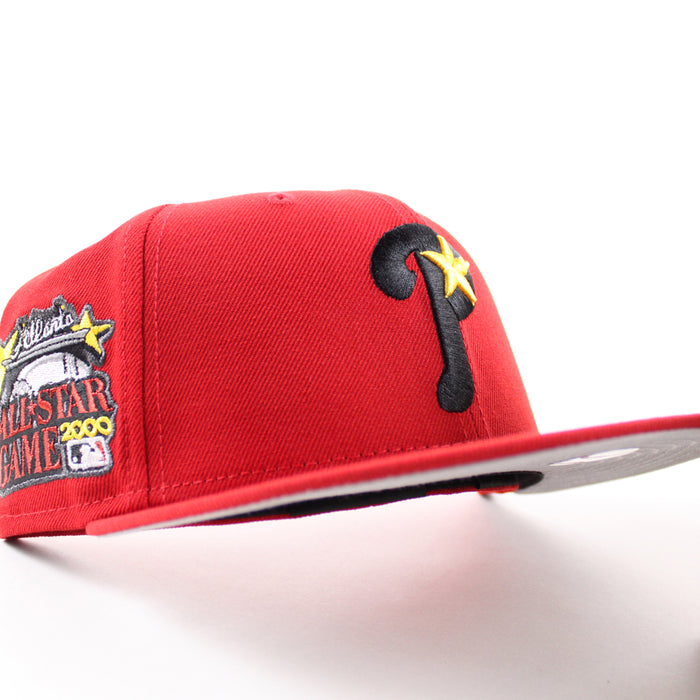 Philadelphia Phillies 2000 All Star Game 59Fifty New Era Fitted Hat (Scarlet Gray Under Brim)