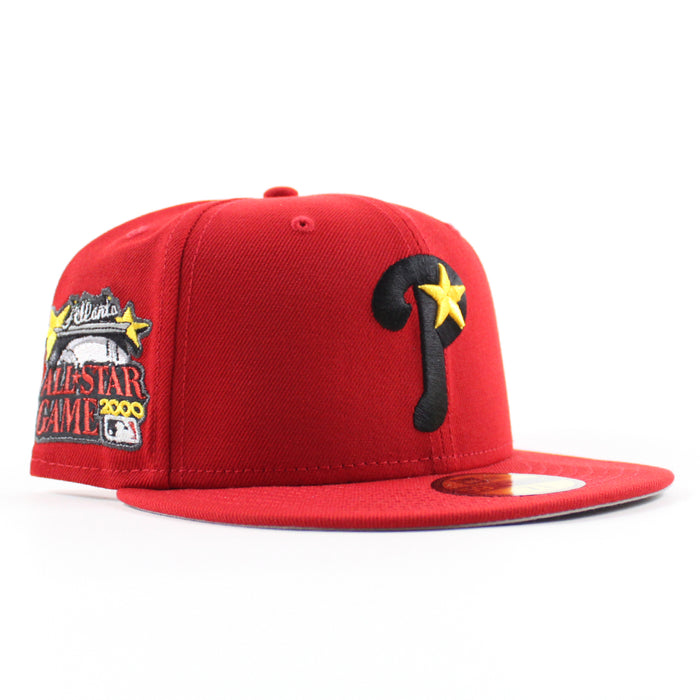Philadelphia Phillies 2000 All Star Game 59Fifty New Era Fitted Hat (Scarlet Gray Under Brim)