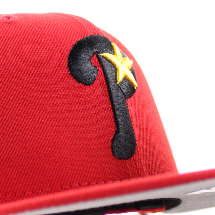Philadelphia Phillies 2000 All Star Game 59Fifty New Era Fitted Hat (Scarlet Gray Under Brim)