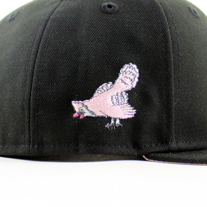 Philadelphia Phillies Cardinals Patch 59Fifty New Era Fitted Hat (Black Pink Under Brim)