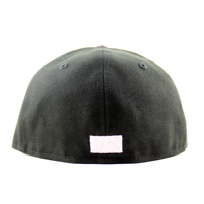 Philadelphia Phillies Cardinals Patch 59Fifty New Era Fitted Hat (Black Pink Under Brim)