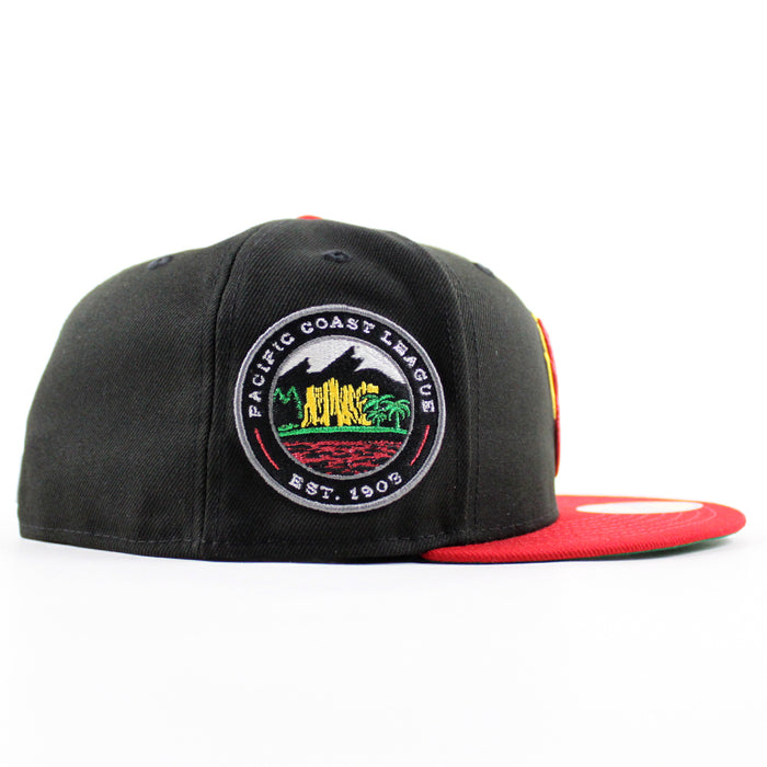 PHOENIX FIREBIRDS New Era 59Fifty Fitted Hat (Black Scarlet Red Green Under Brim)