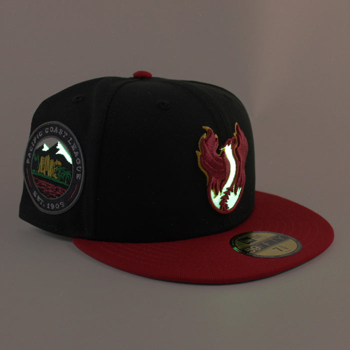 PHOENIX FIREBIRDS New Era 59Fifty Fitted Hat (Black Scarlet Red Green Under Brim)