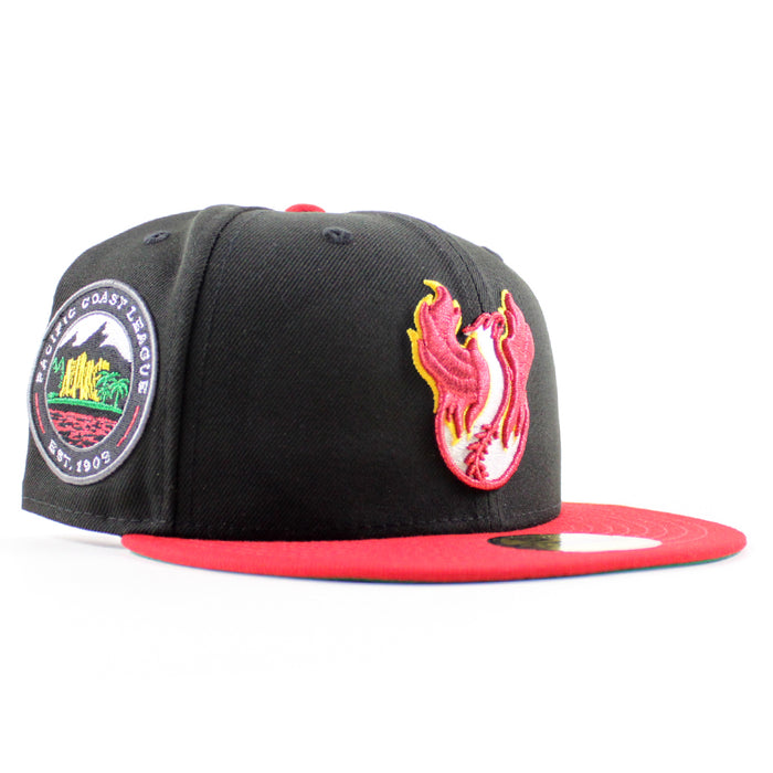 PHOENIX FIREBIRDS New Era 59Fifty Fitted Hat (Black Scarlet Red Green Under Brim)