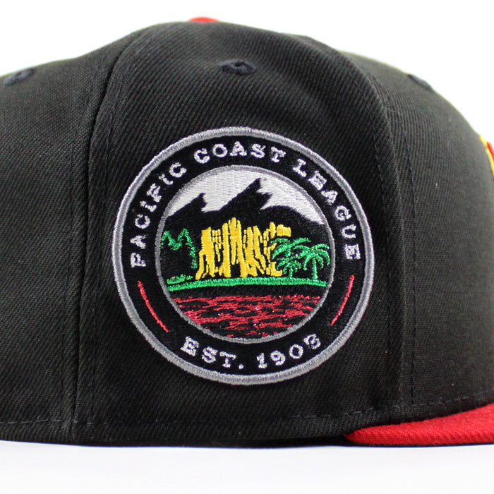 PHOENIX FIREBIRDS New Era 59Fifty Fitted Hat (Black Scarlet Red Green Under Brim)