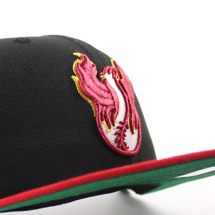 PHOENIX FIREBIRDS New Era 59Fifty Fitted Hat (Black Scarlet Red Green Under Brim)