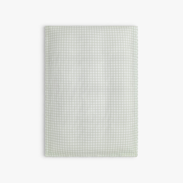 Picnic Gingham Baby Duvet in Green