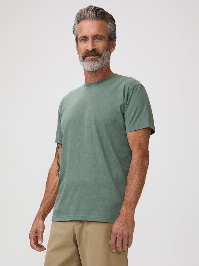 StratuSoft™ Best Selling Tees # StratuSoft™ Fabric Tee in Pistachio | Best Selling Crew Necks