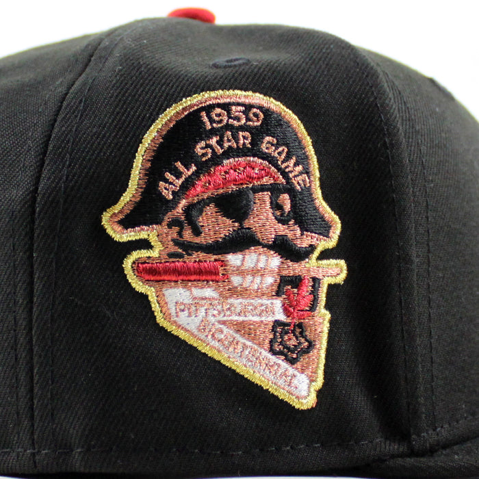 Pittsburgh Pirates 1959 All Star Game 59Fifty New Era Fitted Hats (Black Gray Under Brim)