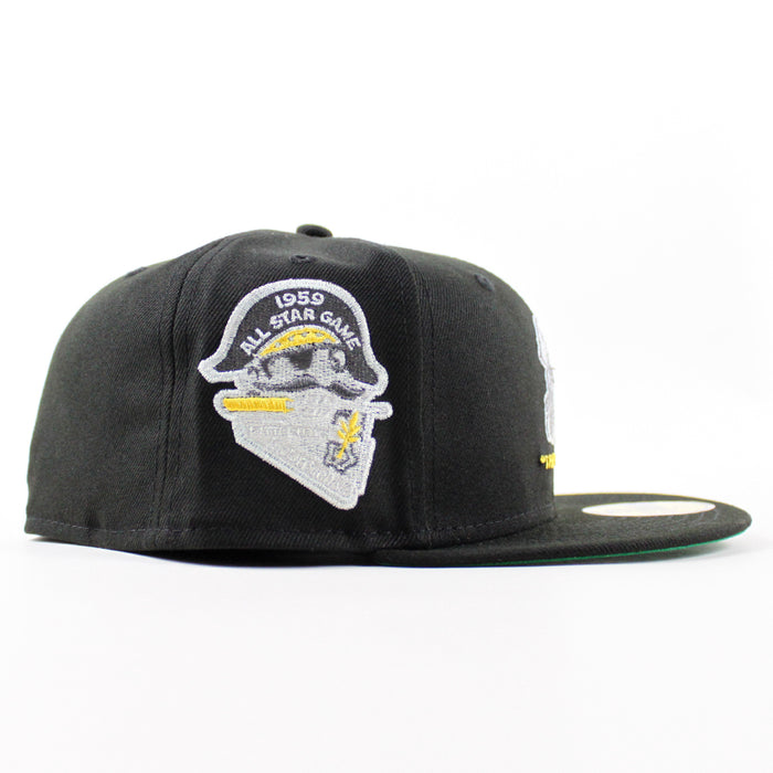 Pittsburgh Pirates 1996 All Star Game 59Fifty New Era Fitted Hats (Metallic Iris Pack Black Blue Green Under Brim)