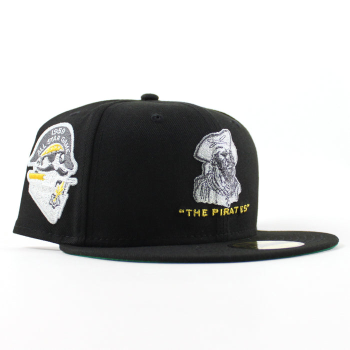 Pittsburgh Pirates 1996 All Star Game 59Fifty New Era Fitted Hats (Metallic Iris Pack Black Blue Green Under Brim)