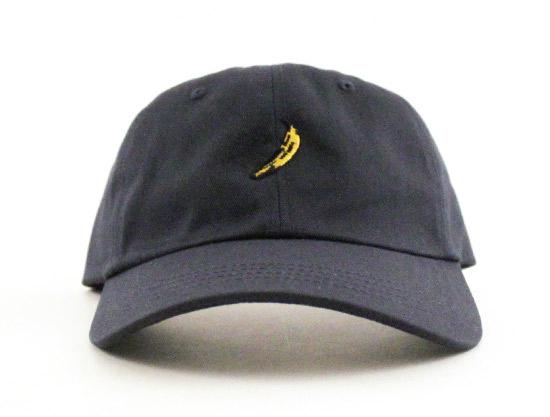 Platano Unconstructed Baseball Adjustable Dad Hat (Navy)