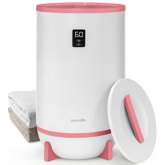 Portable Towel Warmer, Quick Heat, Auto Shut-Off, Pink