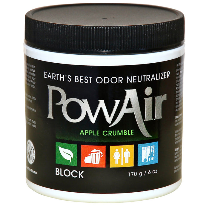 PowAir Odor Neutralizer Apple Crumble Block, 6 oz, Part PBK-170DW-AC