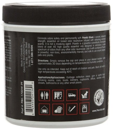 PowAir Odor Neutralizer Apple Crumble Block, 6 oz, Part PBK-170DW-AC