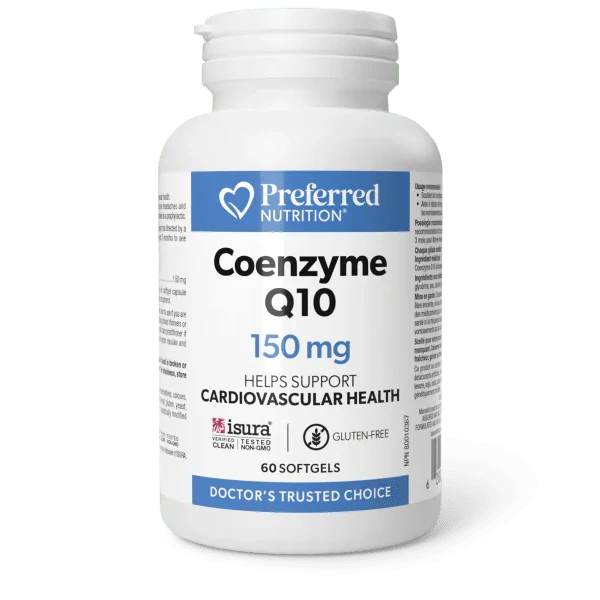 Preferred Nutrition: Coenzyme Q10 150 mg Softgels