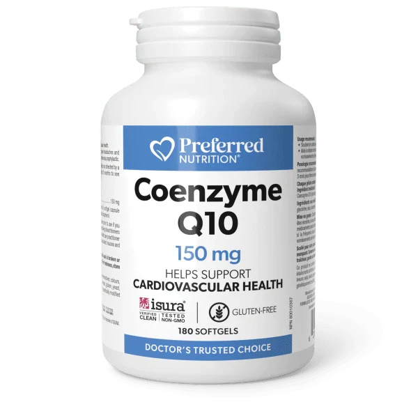 Preferred Nutrition: Coenzyme Q10 150 mg Softgels