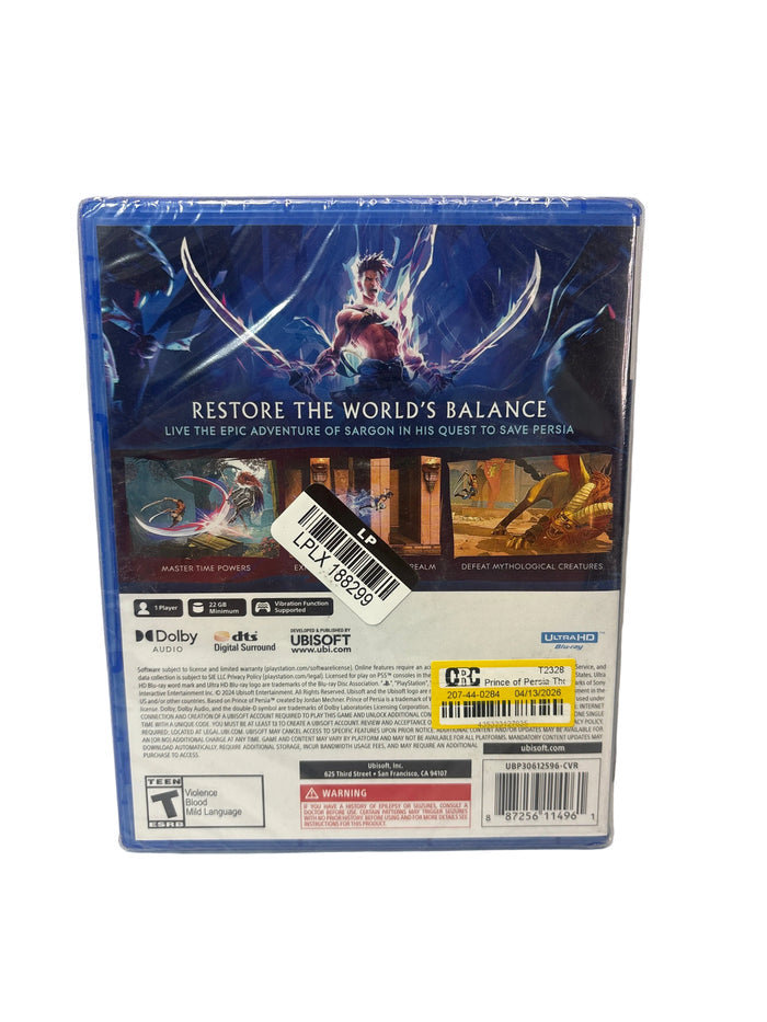 Prince of Persia: the Lost Crown- PlayStation 5 *New Sealed