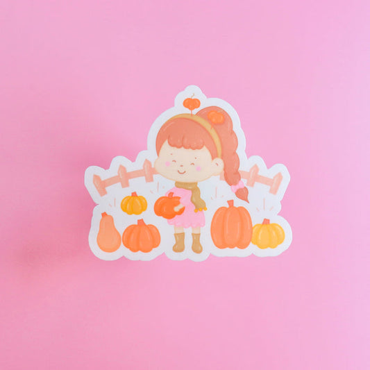 Pumpkin Picking Sticker