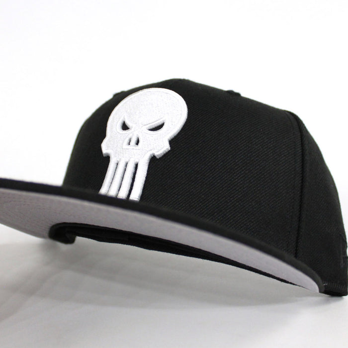 Punisher New Era 59Fifty Fitted Hat (Black Gray Under Brim)