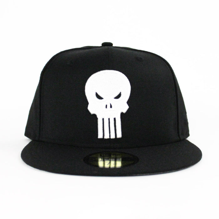 Punisher New Era 59Fifty Fitted Hat (Black Gray Under Brim)