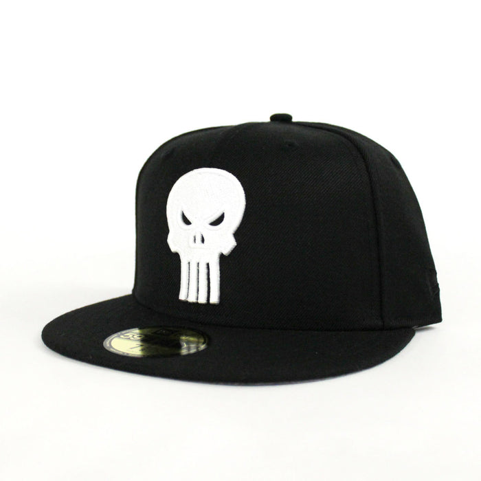 Punisher New Era 59Fifty Fitted Hat (Black Gray Under Brim)
