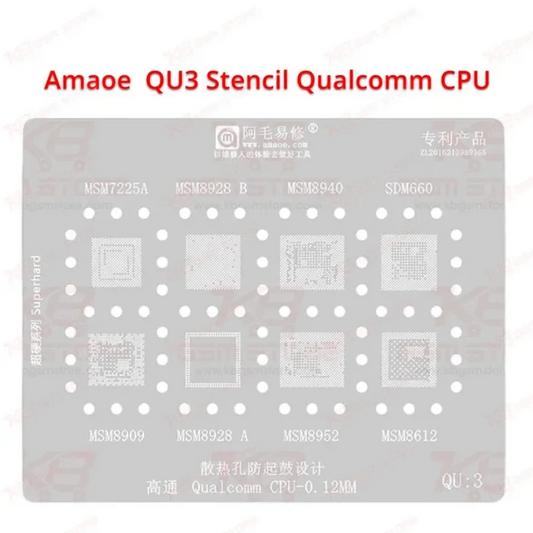Qualcomm CPU QU3 Stencil AMAOE
