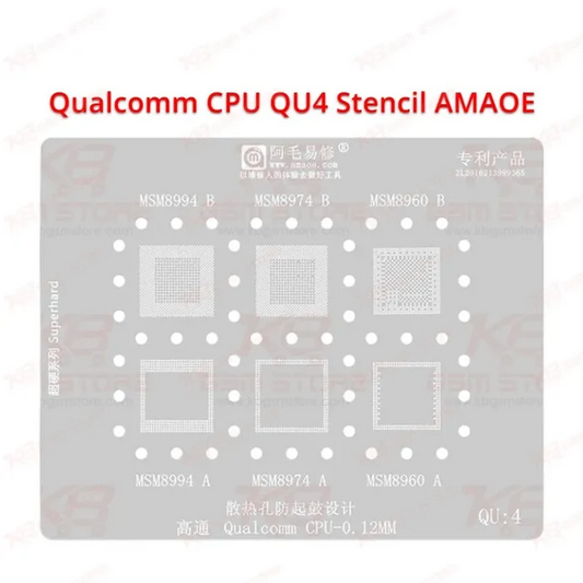 Qualcomm CPU QU4 Stencil AMAOE