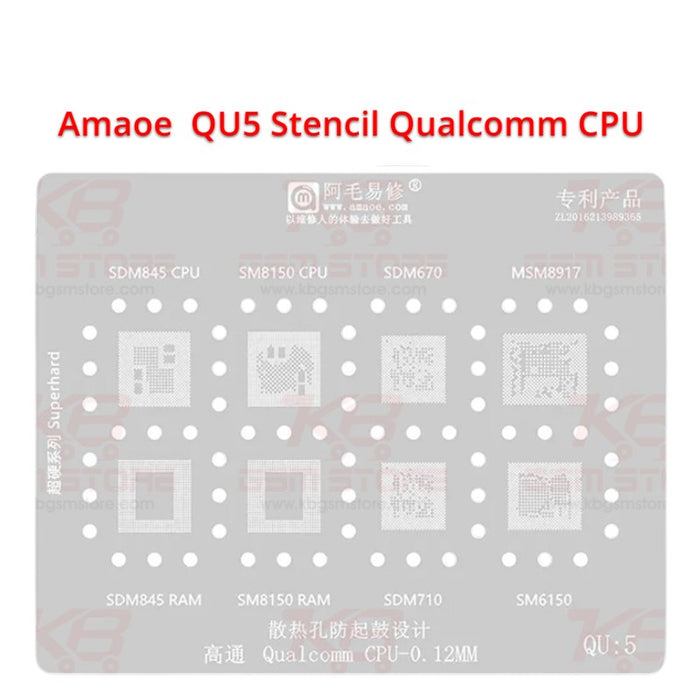 Qualcomm CPU QU5 Stencil AMAOE