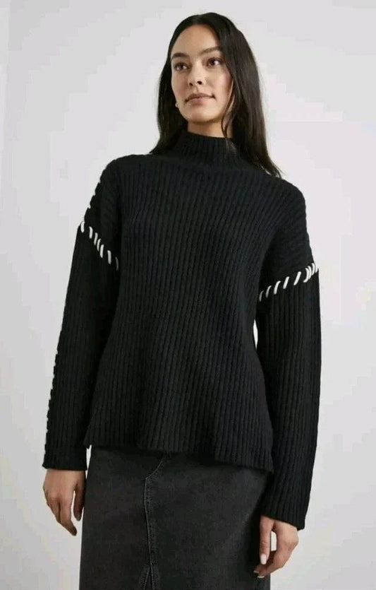Liam Wool Blend Turtleneck Sweater.