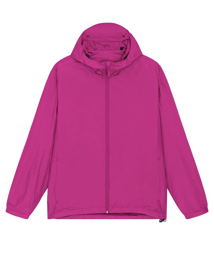 pink Recycled Polyester Lightweight Waterproof Jacket | Bascora