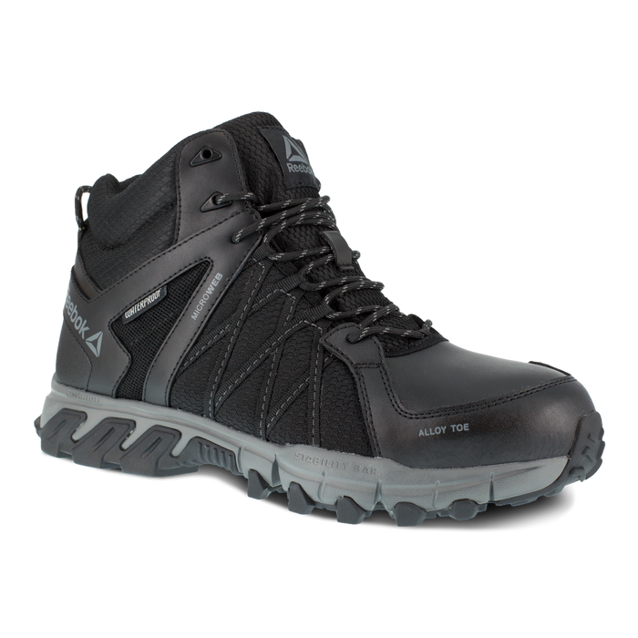 Reebok Work Men's Trailgrip Waterproof EH Alloy Toe Mid Work Boot Work Boots Reebok Work