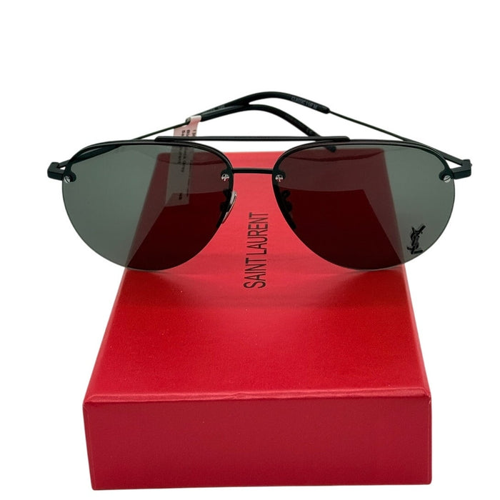 RETAIL $475 Saint Laurent Black Aviator Sunglasses*FULL INCLUSION*NWTS