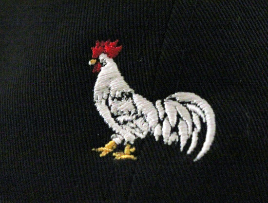 ROOSTER Unconstructed Baseball Adjustable Dad Hat (Black)