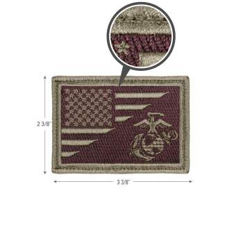 Rothco US Flag / USMC Eagle, Globe and Anchor Morale Patch
