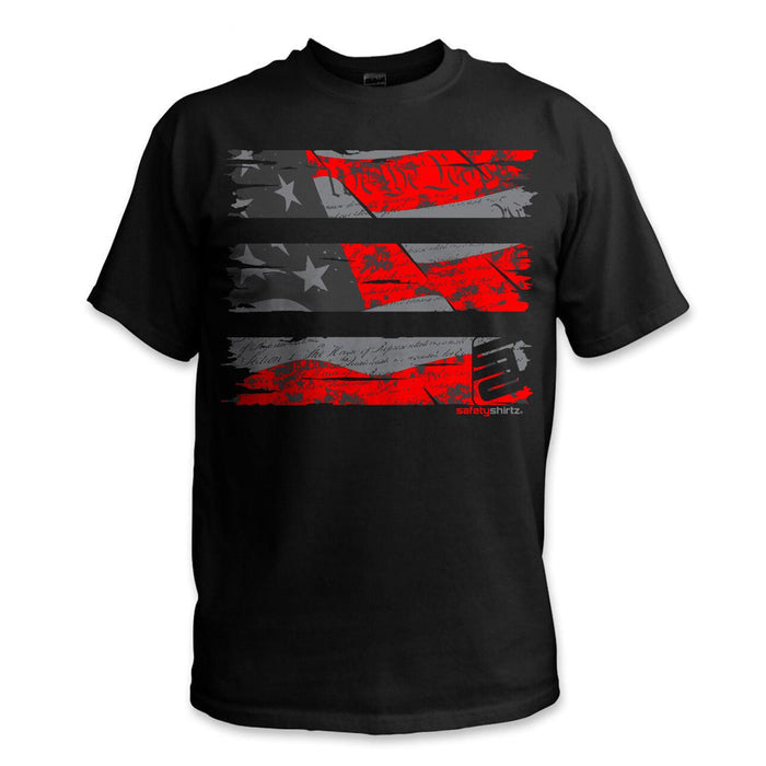 SafetyShirtz Men's Old Glory Stealth Safety T-Shirt T-Shirts SafetyShirtz