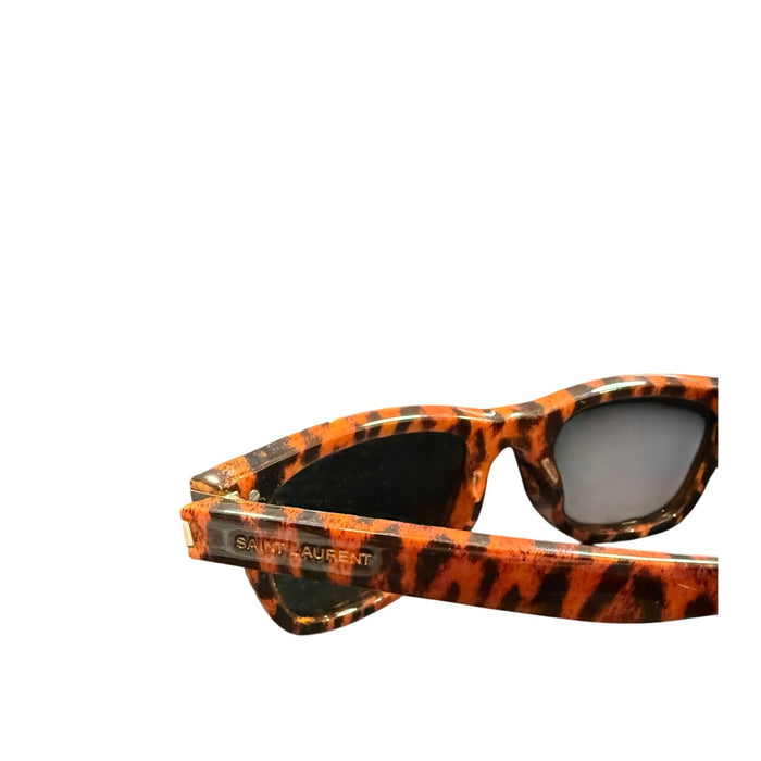 Saint Laurent Animal Print Sunglasses with case* 50|22|140*Orange & Black
