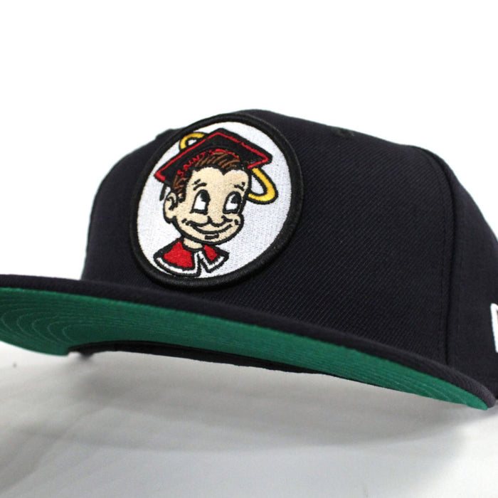 Saints New Era 59Fifty Fitted Hat (Navy Green Under Brim)