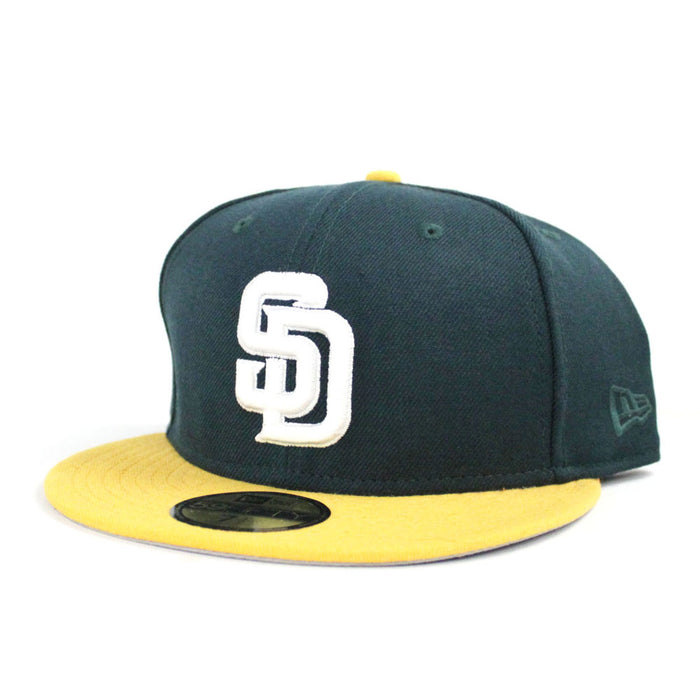 San Diego Padres New Era 59Fifty Fitted Hat (Green Yellow GRAY UNDER BRIM)